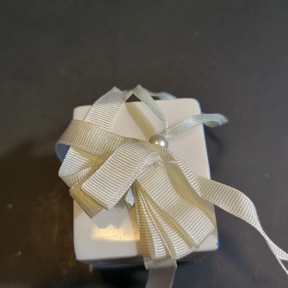 Happy Holidays Snowflake Present Ornament From Avon